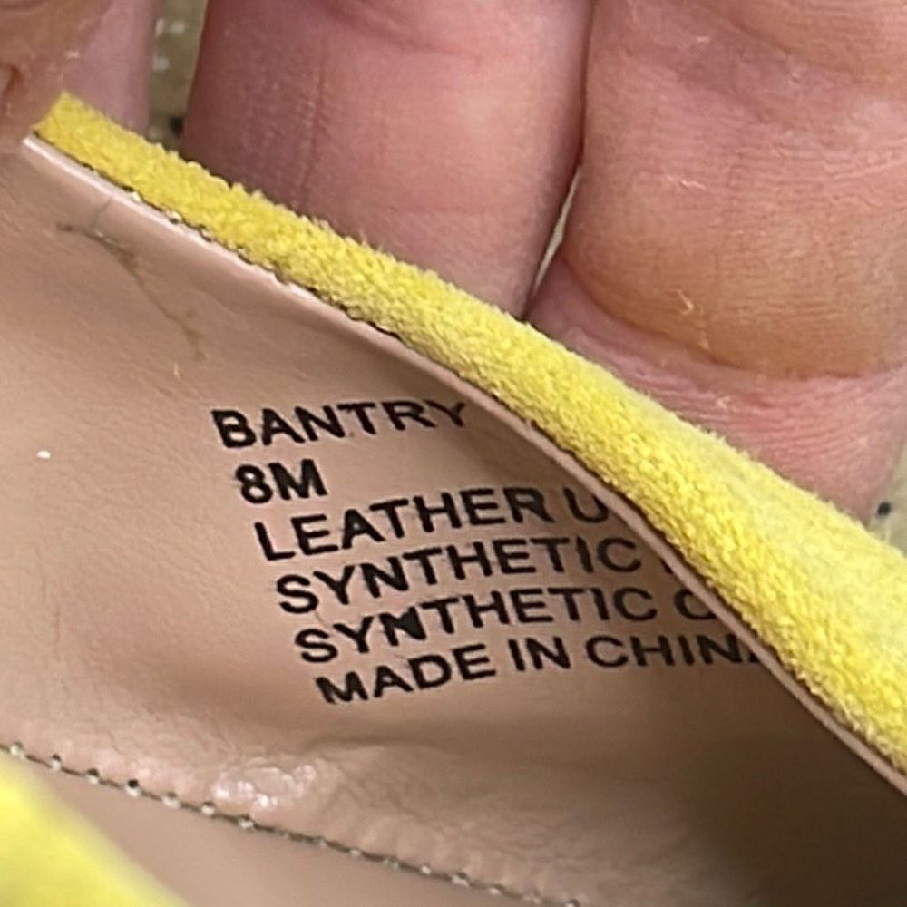 Steven New York Bantry Yellow Suede Flats sz 8 - Picture 6 of 10